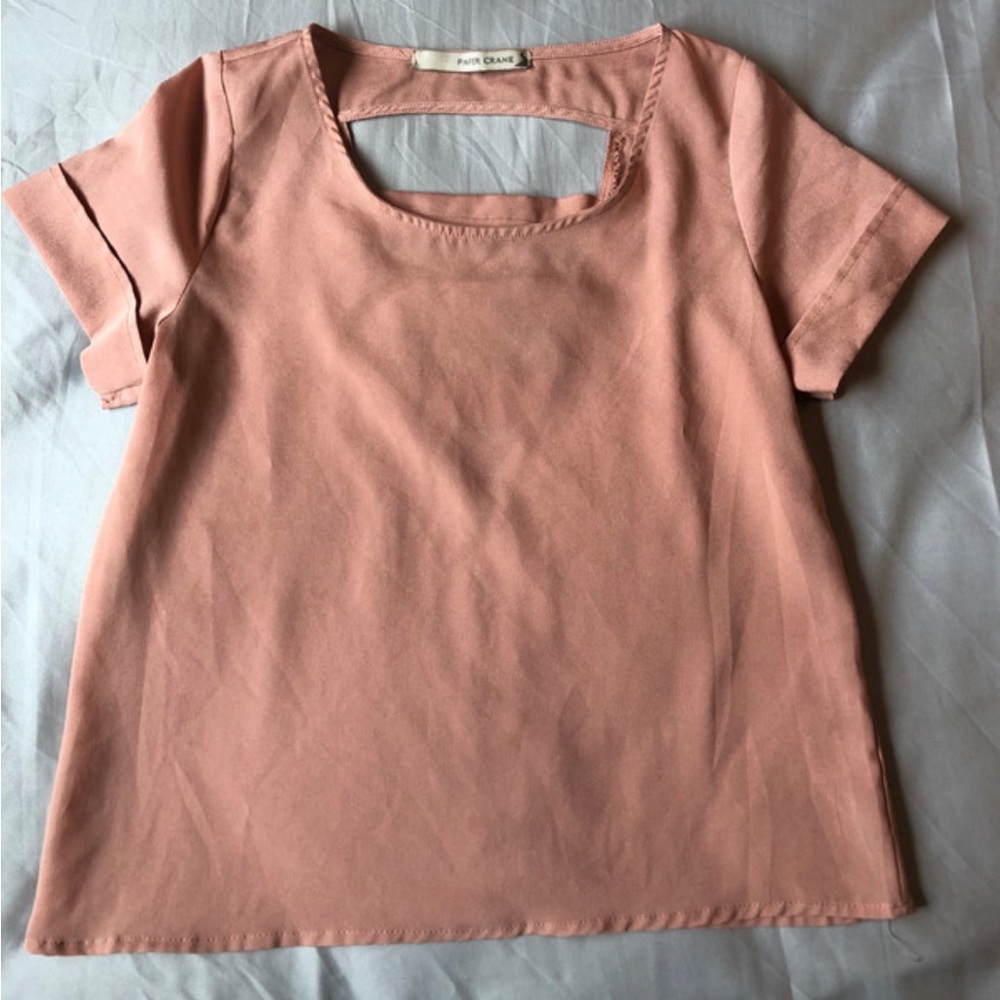 Paper Crane Peach Short Sleeve Tee